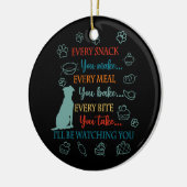 Jeder Snack, den Sie machen, jedes Essen, das Sie  Keramik Ornament (Links)