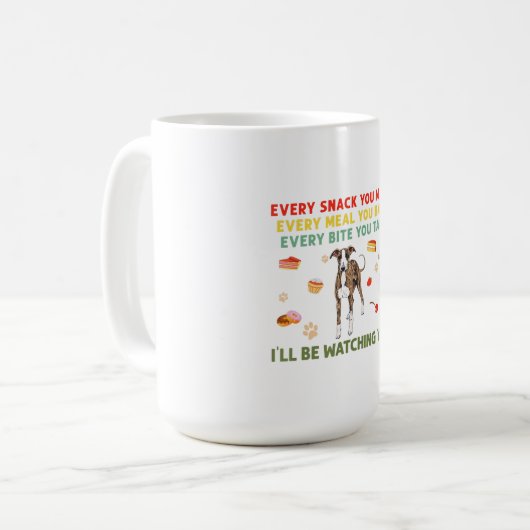 Jeder Snack, den Sie machen jedes Gericht Sie back Kaffeetasse (Vorderseite Links)