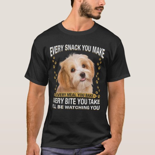 Jeder Snack, den Sie machen lustige Hunde Hund Mam T-Shirt (Vorderseite)