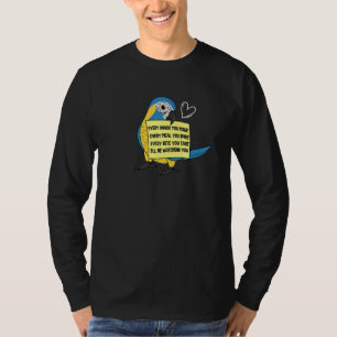 Jeder Snack Mahlzeit oder Bissen ich Blaukehllori T-Shirt