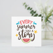 Jeder Sommer hat eine Geschichte, Sommerabenteuer Dankeskarte (Stehend Vorderseite)