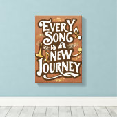 Jeder Song ist eine neue Option 2 Leinwanddruck (Insitu (Holzboden))