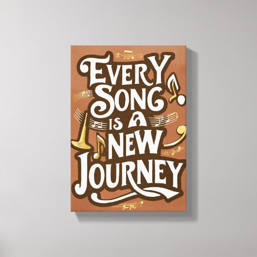 Jeder Song ist eine neue Option 2 Leinwanddruck (Vorderseite)