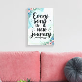 Jeder Song ist eine neue Option 3 Leinwanddruck (Insitu (Wohnzimmer))