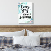 Jeder Song ist eine neue Option 3 Leinwanddruck (Insitu (Schlafzimmer))