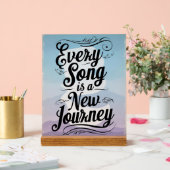 Jeder Song ist eine neue Reise Acrylschild (Hochzeit)