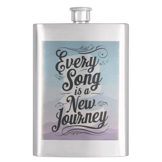 Jeder Song ist eine neue Reise Flachmann (Vorderseite)