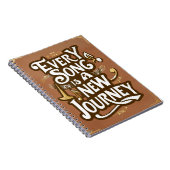 Jeder Song ist eine neue Reise Notizblock (Rechte Seite)