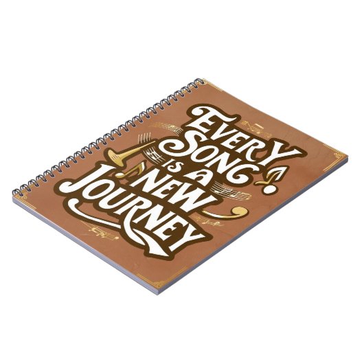 Jeder Song ist eine neue Reise Notizblock (Linke Seite)