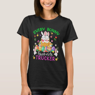 Jeder sonnige Lieblings-LKWs zwei Bunnies mit Ost T-Shirt