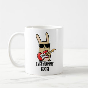 Jeder sonnige Rock Funny Animal Rabbit Pub Kaffeetasse