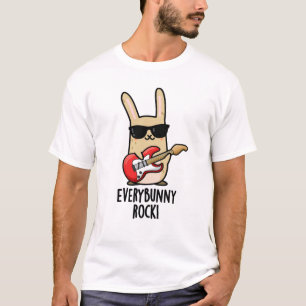 Jeder sonnige Rock Funny Animal Rabbit Pub T-Shirt