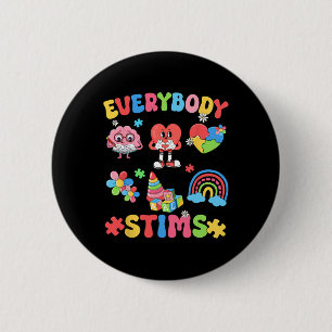 Jeder Stift Neurodiversity-Autismus Krieger Neur Button