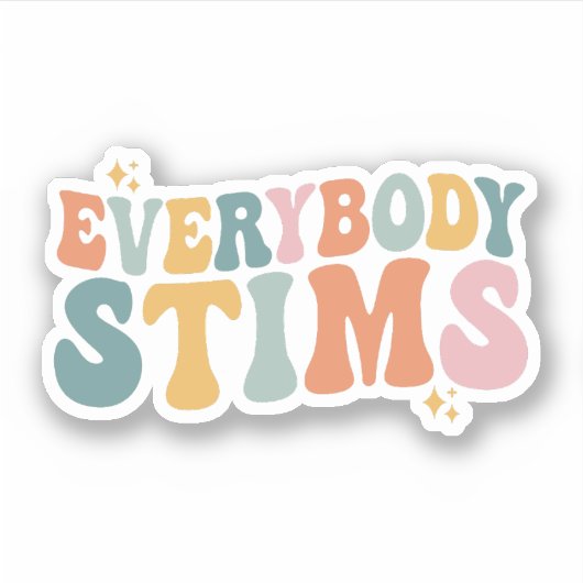 Jeder Stims Autism Special Ed Teacher Geschenk Aufkleber (Vorderseite)