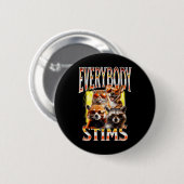Jeder Stims Autismus Awareness Bootleg Neurodive Button (Vorne & Hinten)