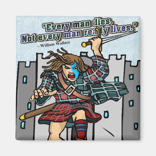 Jeder stirbt. Nicht jeder Mensch lebt wirklich Magnet (Vorne)