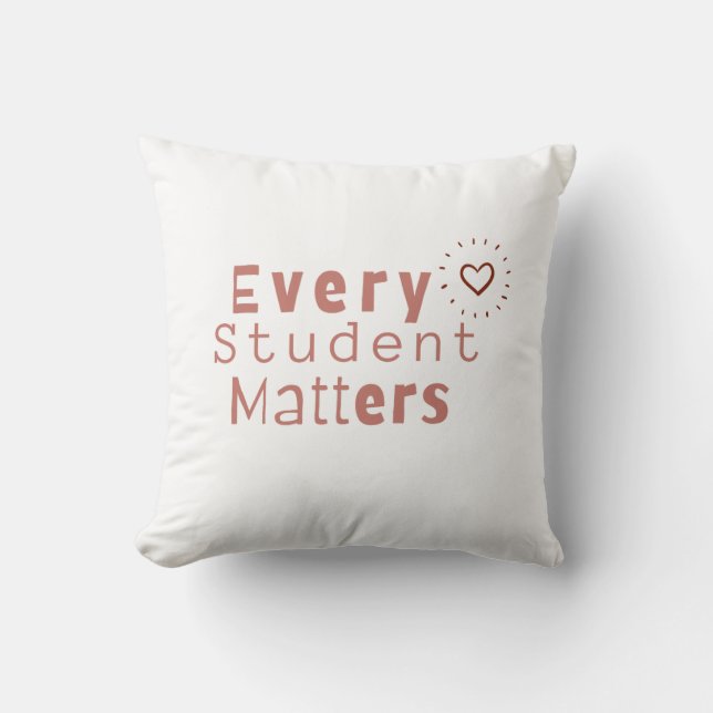 Jeder Student zählt Kissen (Vorderseite)