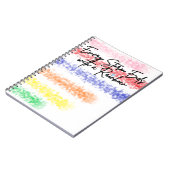 Jeder Sturm endet mit einem Rainbow-Notebook Notizblock (Linke Seite)