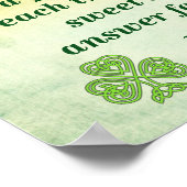 Jeder Sturm - irisches Zitat - Plakatdruck Poster (Ecke)