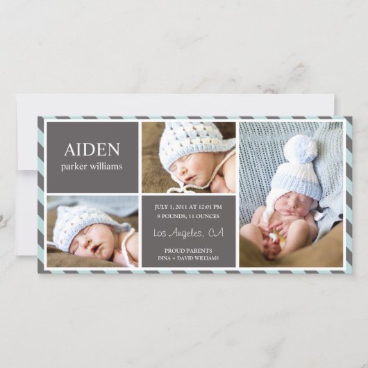 JEDER TAG BABY | GEBURTSANKÜNDIGUNG ANKÜNDIGUNG (Vorderseite)