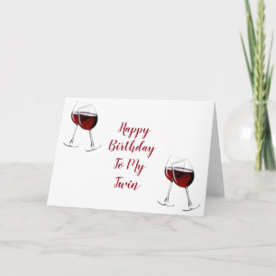 JEDER TAG IST BESONDERER GEBURTSTAG MEIN **TWIN** KARTE