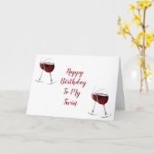 JEDER TAG IST BESONDERER GEBURTSTAG MEIN **TWIN** KARTE (Gelbe Blume)