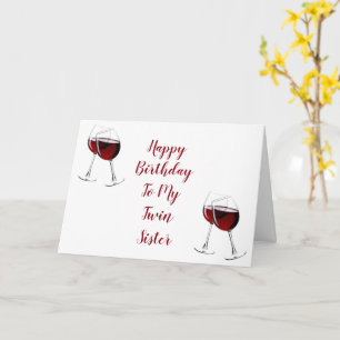 JEDER TAG IST BESONDERER GEBURTSTAG MEIN **TWIN SI KARTE