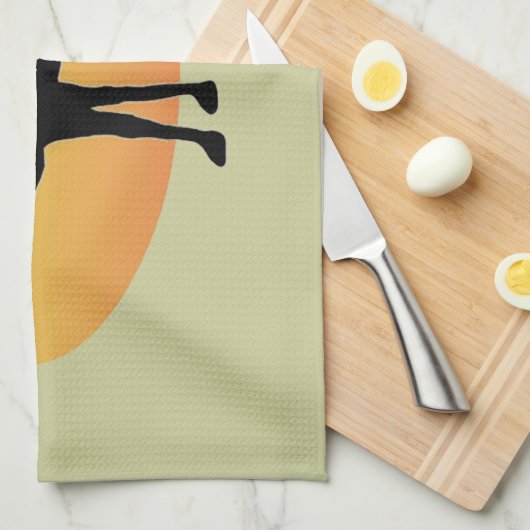 Jeder Tag ist Buckel-Tag Geschirrtuch (Viertel Falte)