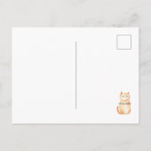 "Jeder Tag ist Caturday" Postkarte (Rückseite)