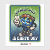 Jeder Tag ist der Tag der Erde Aufkleber (Blatt)