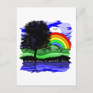 Jeder Tag ist der Tag der Erde Postkarte