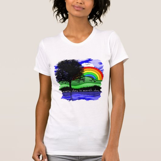 Jeder Tag ist der Tag der Erde T-Shirt (Vorderseite)