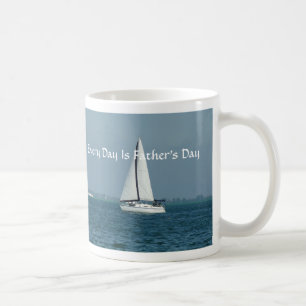 Jeder Tag ist der Vatertag und segelt Kaffeetasse