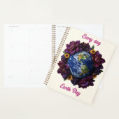 Jeder Tag ist Earth Day Blumendesign Planet Planer (Anzeige)