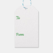 Jeder Tag ist Earth Day Blumengesteck Erde Geschenkanhänger (Rückseite)