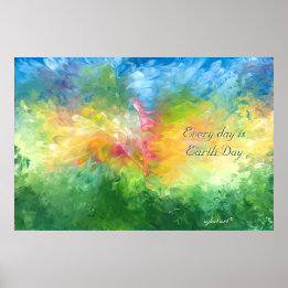 Jeder Tag ist Earth Day Poster