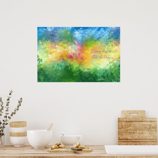 Jeder Tag ist Earth Day Poster (Küche)