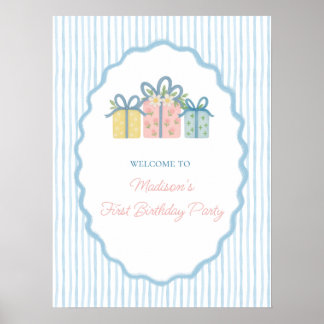 Jeder Tag ist ein Geschenk Erster Geburtstag, Gran Poster