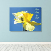 Jeder Tag ist ein Geschenk! Leinwand Frühling (Insitu (Holzboden))