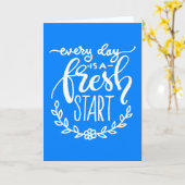 Jeder Tag ist ein Neubeginn Karte (Gelbe Blume)