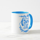 Jeder Tag ist ein Neubeginn Tasse (VorderseiteRechts)