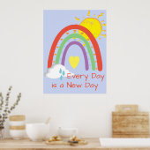 Jeder Tag ist ein New Day Poster (Küche)