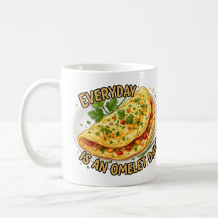 Jeder Tag Ist Ein Omelett-Tag Frühstück Foodie Kaffeetasse
