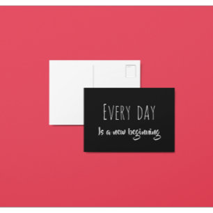 Jeder Tag ist eine neue positive Bestätigung Postkarte