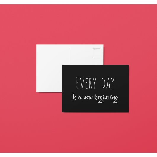 Jeder Tag ist eine neue positive Bestätigung Postkarte