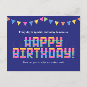 Jeder Tag ist etwas Besonderes, aber heute ist es  Postkarte