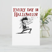 Jeder Tag ist Halloween! Einladung (Stehend Vorderseite)