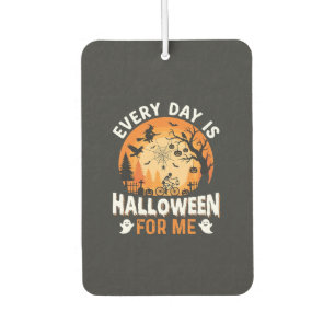 Jeder Tag ist Halloween Vintage T-Shirt Design Autolufterfrischer