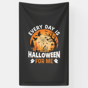 Jeder Tag ist Halloween Vintage T-Shirt Design Banner