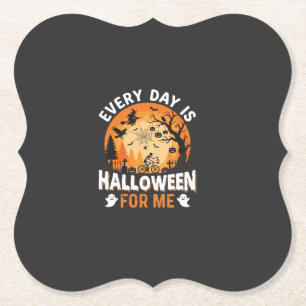 Jeder Tag ist Halloween Vintage T-Shirt Design Untersetzer